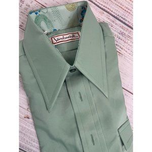 Vintage Landmark 70's Button Down Shirt w/ Original Walmart Price Tag NWT Medium